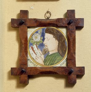 Retrato de Geoffrey Chaucer (c.1340-1400) de William Morris